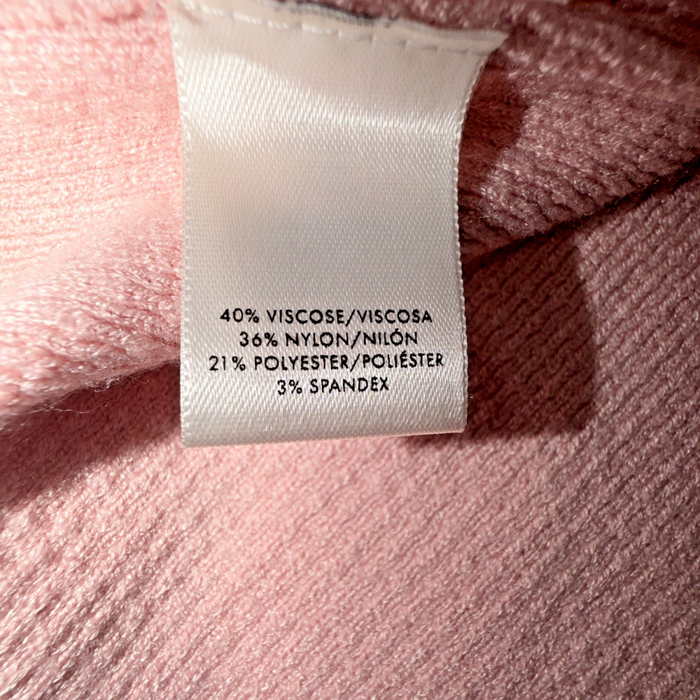 Ann Taylor Pink Ruffle Cuff Sweater Medium Feminine Knit Top - Picture 6 of 8